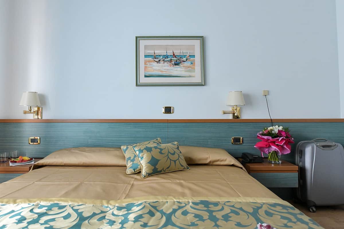Standard Double or Twin Room, Balcony, Partial Sea View | In-room safe, desk, free WiFi, bed sheets