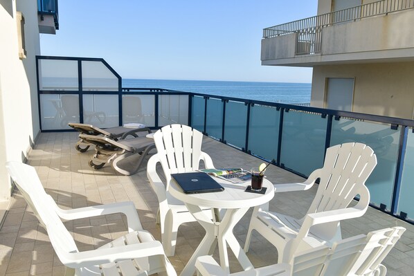 Superior Quadruple Room, Terrace, Partial Sea View (Plus) | Terrace/patio