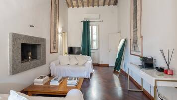 Appartement Deluxe, 2 chambres, dans les dépendances | Coin séjour