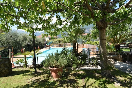 Alberca al aire libre por temporada