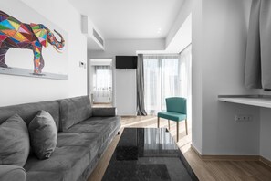 Panoramic Penthouse, 1 Bedroom, Balcony, City View | Living area | Flat-screen TV - Penthouse Level 8 Nilie Hospitality MGMT (Thessaloniki)