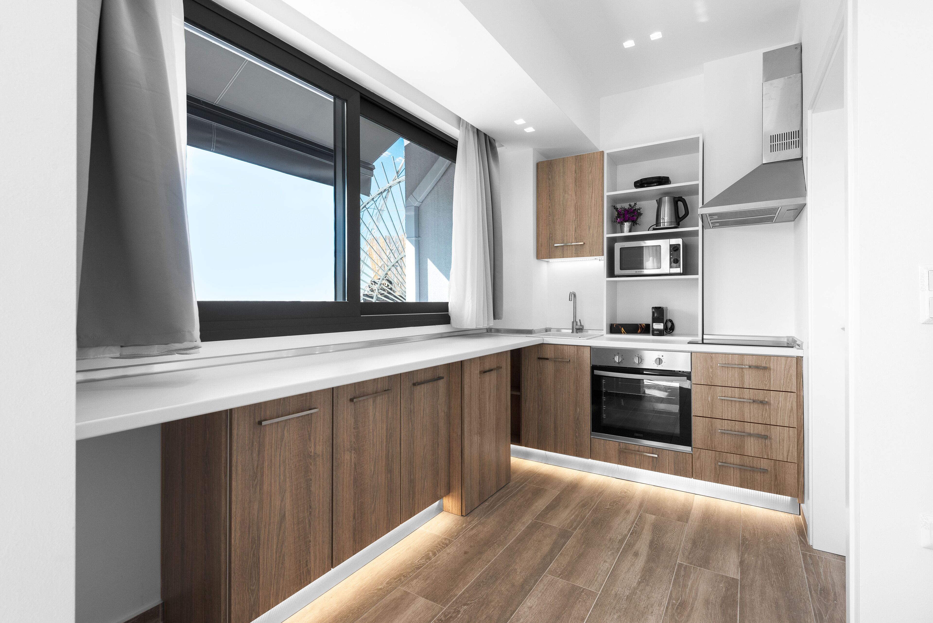 Panoramic Penthouse, 1 Bedroom, Balcony, City View | Private kitchen