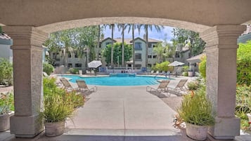 屋外プール、温水プール