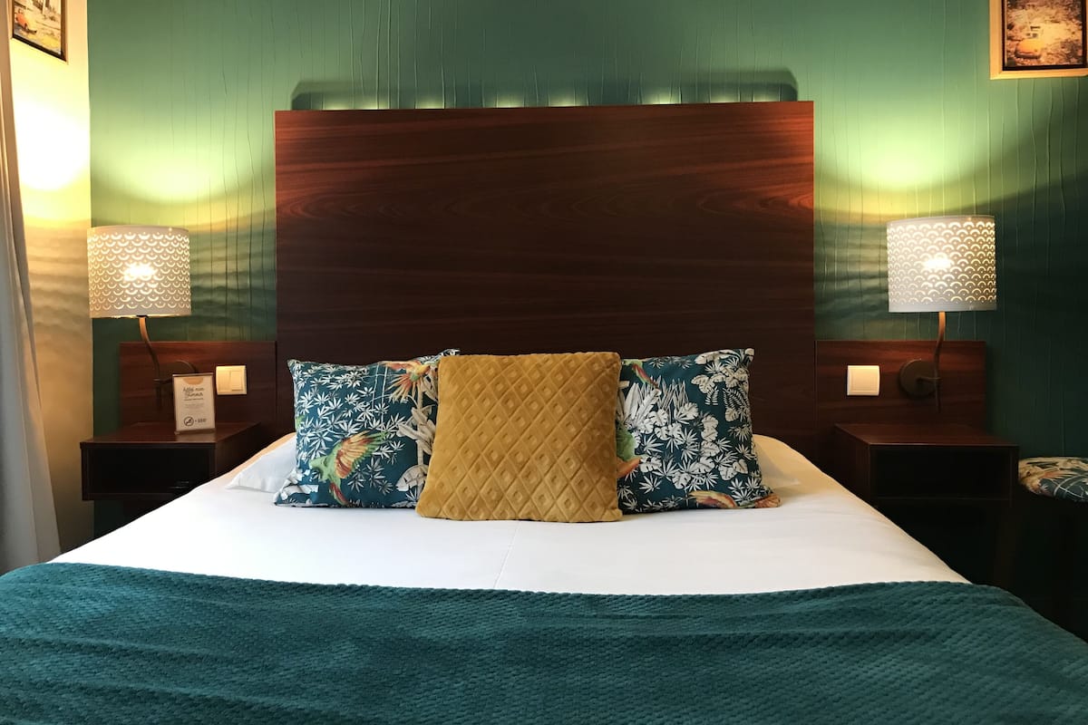 Individually decorated, individually furnished, desk, blackout curtains