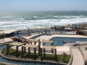 Piscine extérieure, piscine chauffée