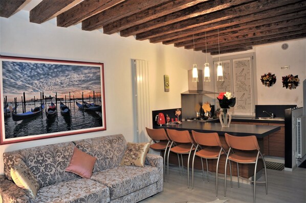 Apartment, 1 Bedroom | Living area - San Marcuola Green (Venice)