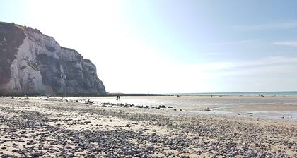 La Belle Aultoise, centro de Ault, vista al mar, Baie de Somme