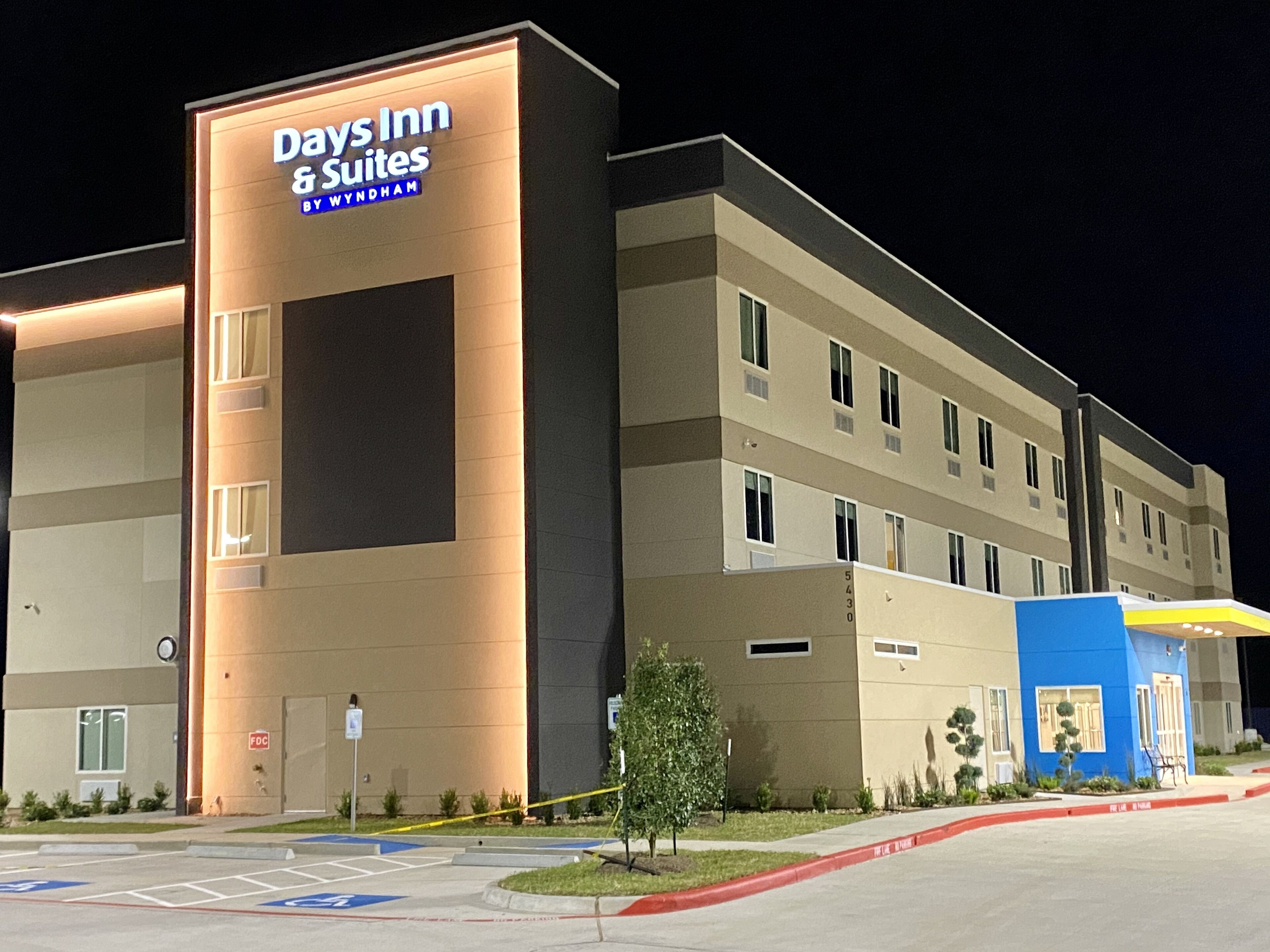 front of property – evening/night