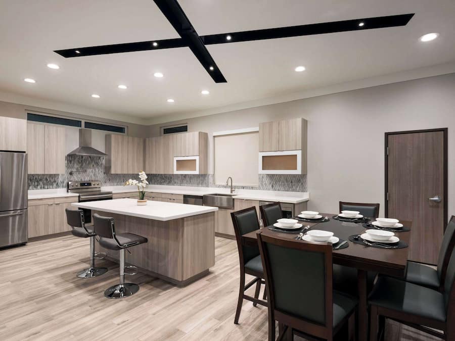 Premium bedding, pillow-top beds, desk, laptop workspace