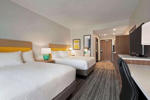 客房, 2 張加大雙人床, 非吸煙房 | 高級寢具、特厚豪華床墊、書桌、手提電腦工作空間