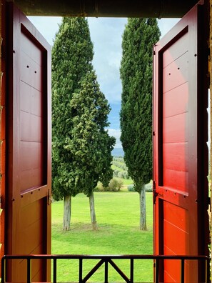 디럭스 아파트, 침실 2개, 간이주방, 정원 | 정원 전망