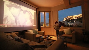 Apartment | Living area | TV - Breathtaking Athens View Loft (Athens)