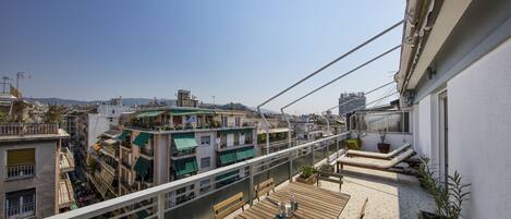 Appartement, vue ville | Terrasse/Patio