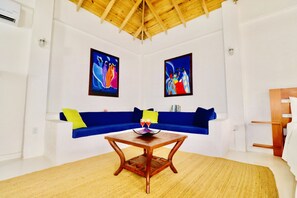 Luxury-Ferienhütte | Wohnbereich | Smart-TV