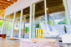 Suite ejecutiva | Terraza o patio