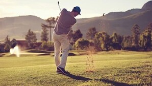 A person playing golf on a sunny day. - Hotel Worpsweder Tor (Worpswede)