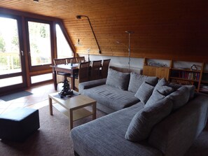 TV a schermo piatto, caminetto, lettore DVD