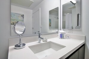 Hair dryer, towels
