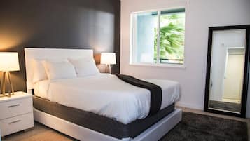 1 habitación, tabla de planchar con plancha, wifi y ropa de cama