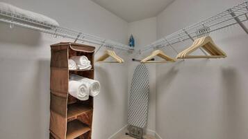 Hair dryer, towels