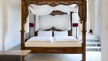 Deluxe-Apartment, Balkon | 1 Schlafzimmer, hochwertige Bettwaren, Daunenbettdecken, Zimmersafe