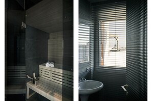 Sauna, bain à remous