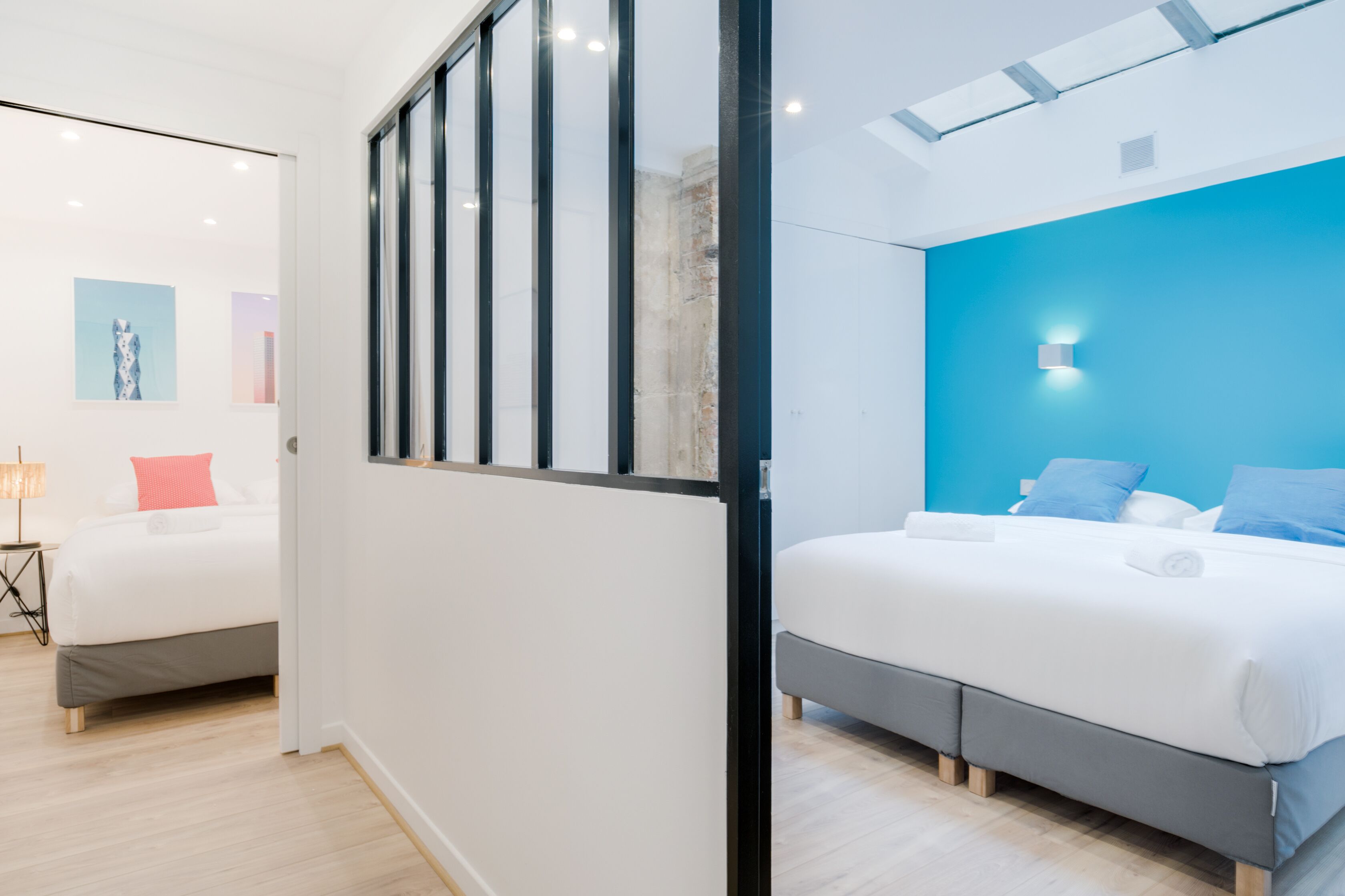 3 habitaciones, tabla de planchar con plancha, cuna de viaje y wifi 