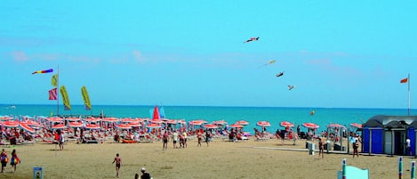 Vlak bij het strand