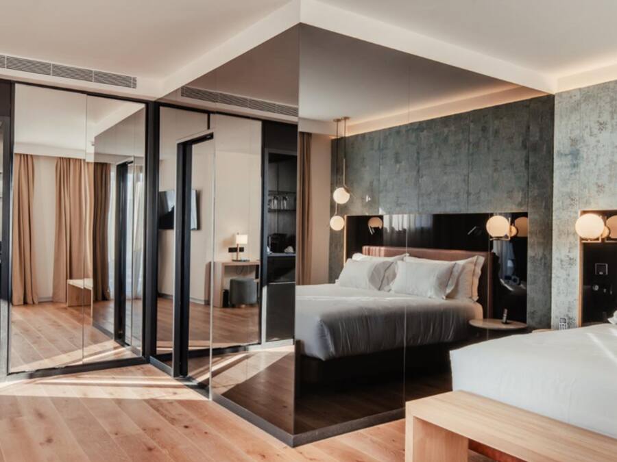 Premium bedding, down comforters, memory foam beds, minibar