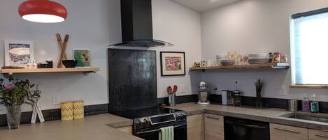 Kühlschrank, Ofen, Herdplatte, Geschirrspüler