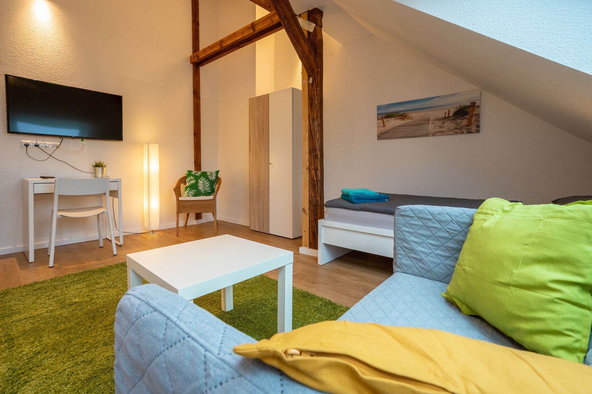 2 bedrooms, iron/ironing board, travel crib, free WiFi