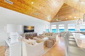 TV, DVD player, stereo, printers - Hilltime: Beach House w/Pool, Backyard Snorkeling & Oceanfront Terraces in Rum Point! (Grand Cayman)
