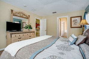 4 bedrooms, individually decorated, individually furnished, desk