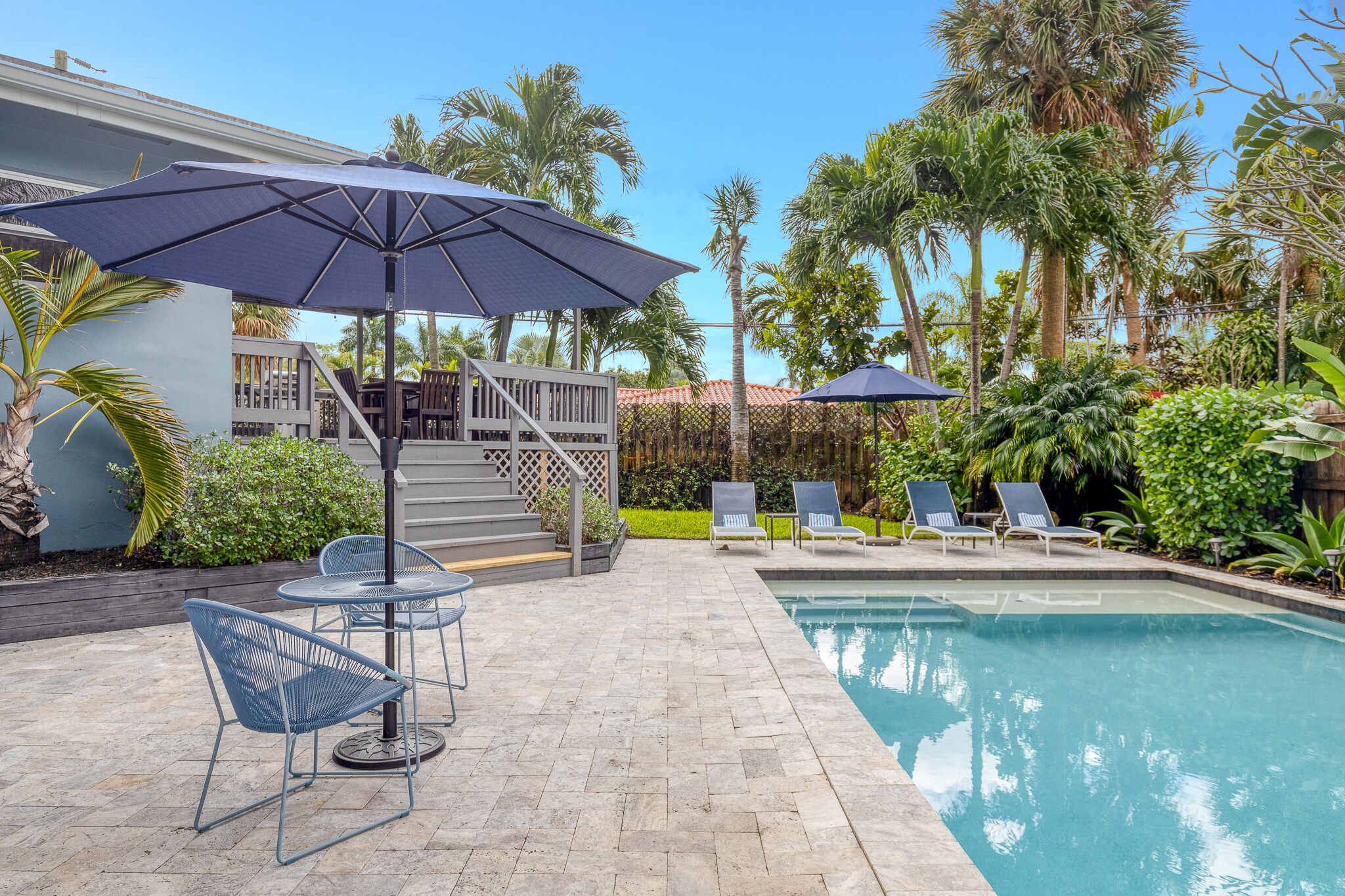 1.5 MILES FROM BEACH WITH HEATED POOL