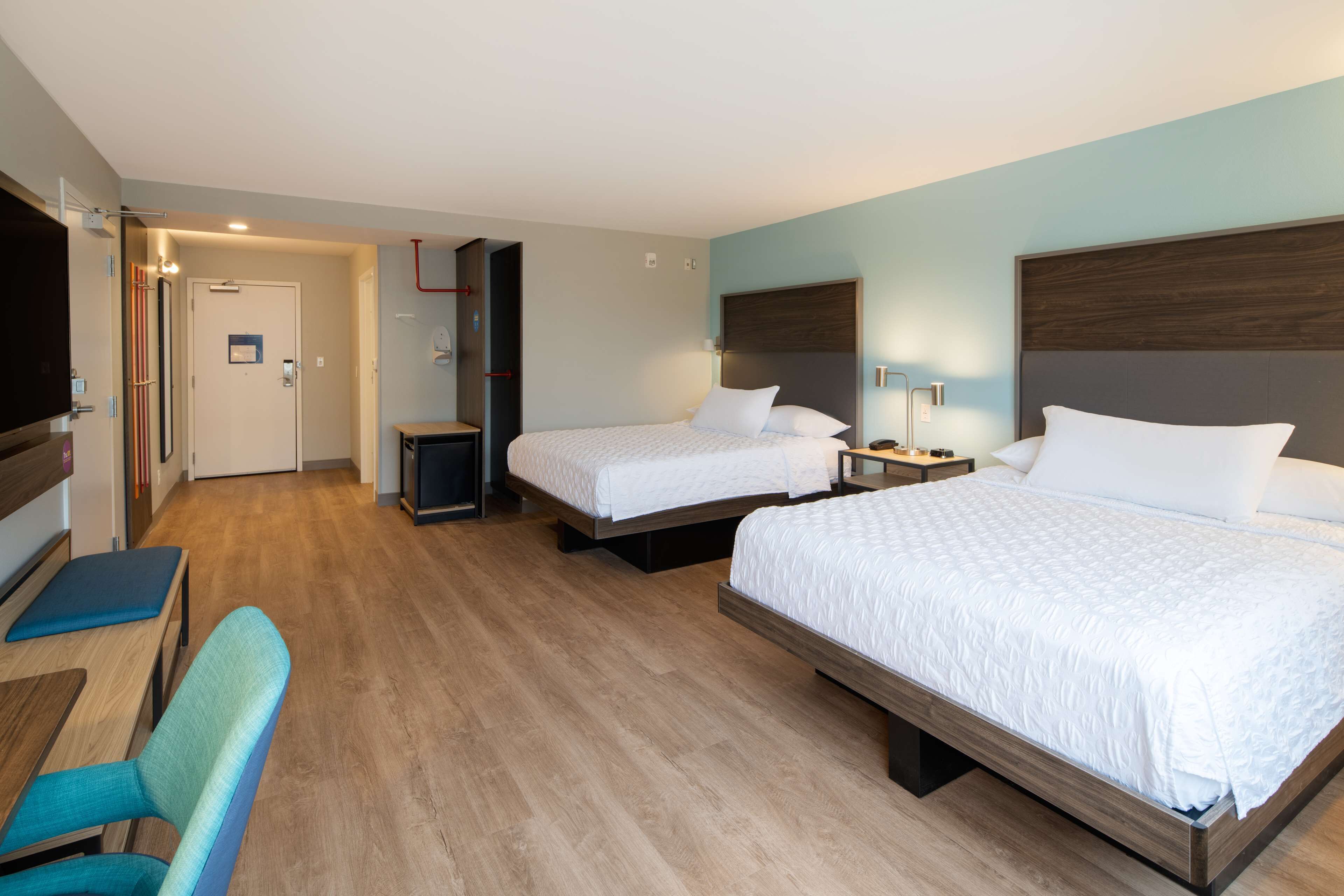 room, 2 queen beds, accessible (roll-in shower) | iron/ironing board, free wifi, bed sheets