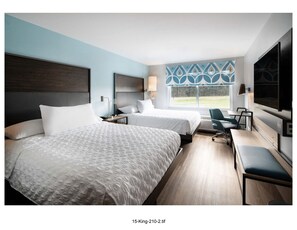 Tabla de planchar con plancha, wifi gratis y ropa de cama