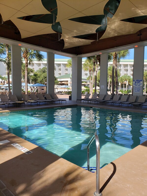 Indoor pool, outdoor pool