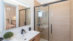 Shower, hair dryer