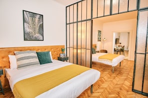 Family Apartment | Premium bedding, in-room safe, desk, laptop workspace - CAMŌ ROOMS - Boutique Aparthotel (Prague)