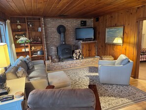 TV, DVD player, books, video library - Harbor Springs Ski Retreat — Sleeps 8, Woodstove (Harbor Springs)