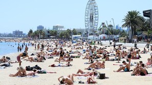 Beach nearby, white sand