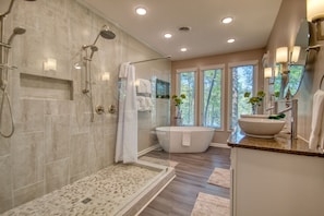 Cabin, Multiple Beds, Hot Tub | Bathroom