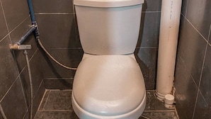 Douche, douche à « effet pluie », serviettes fournies, savon