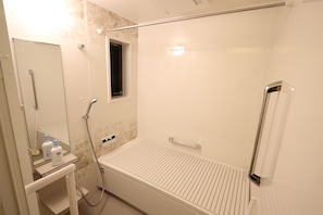 Free toiletries, slippers, towels