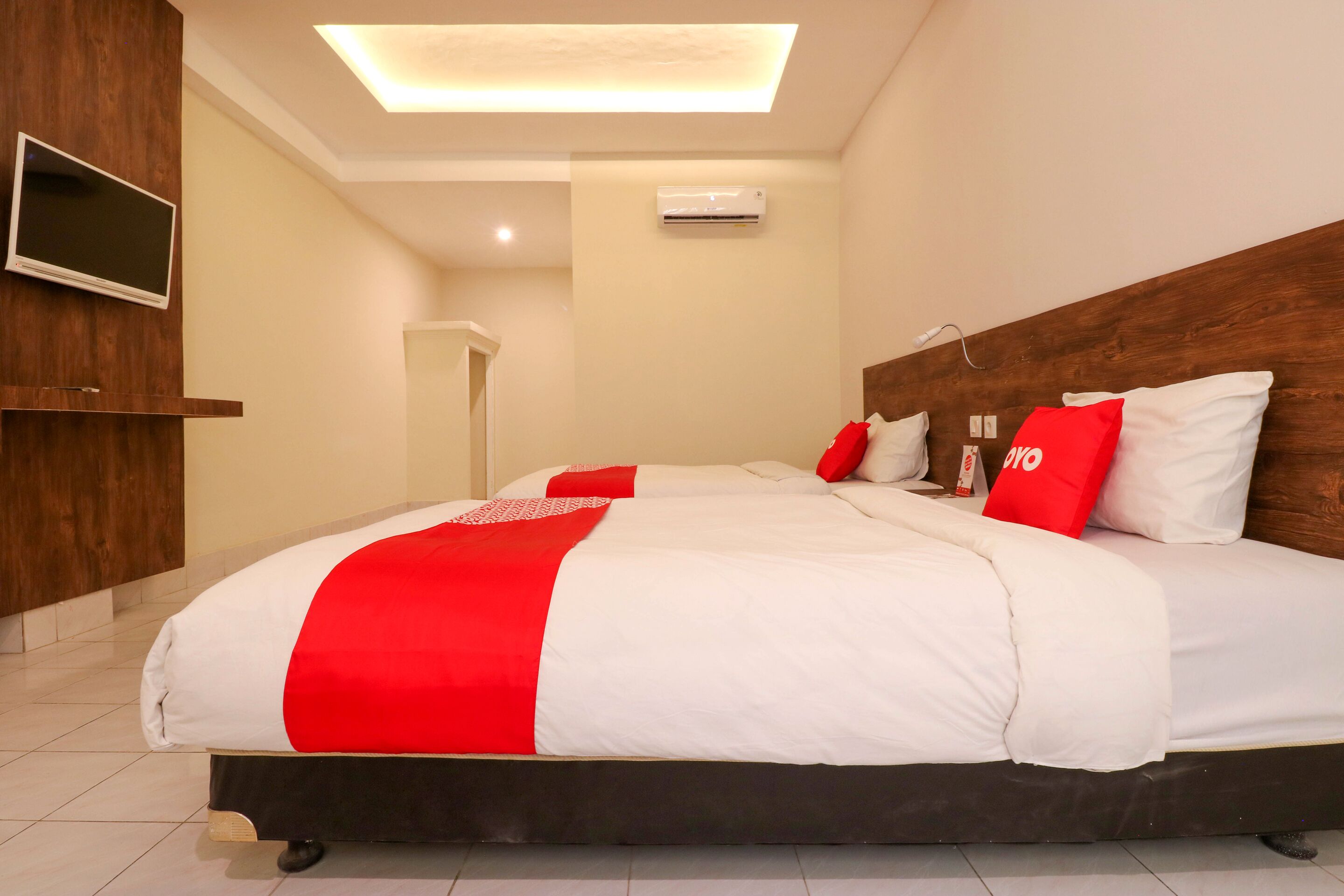 Kamar Twin Deluks | Meja kerja, Wi-Fi gratis, dan seprai linen