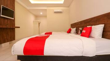 Kamar Twin Deluks | Meja kerja, Wi-Fi gratis, dan seprai linen