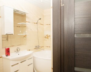 Apartamento conforto | Frigobar, individualmente decorados, individualmente mobiliados