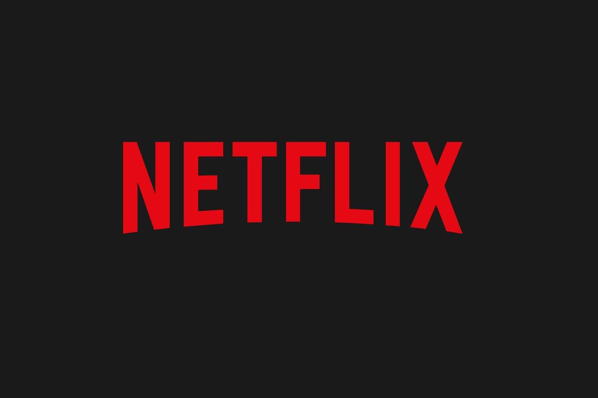 The word "NETFLIX" in bold red letters on a black background.