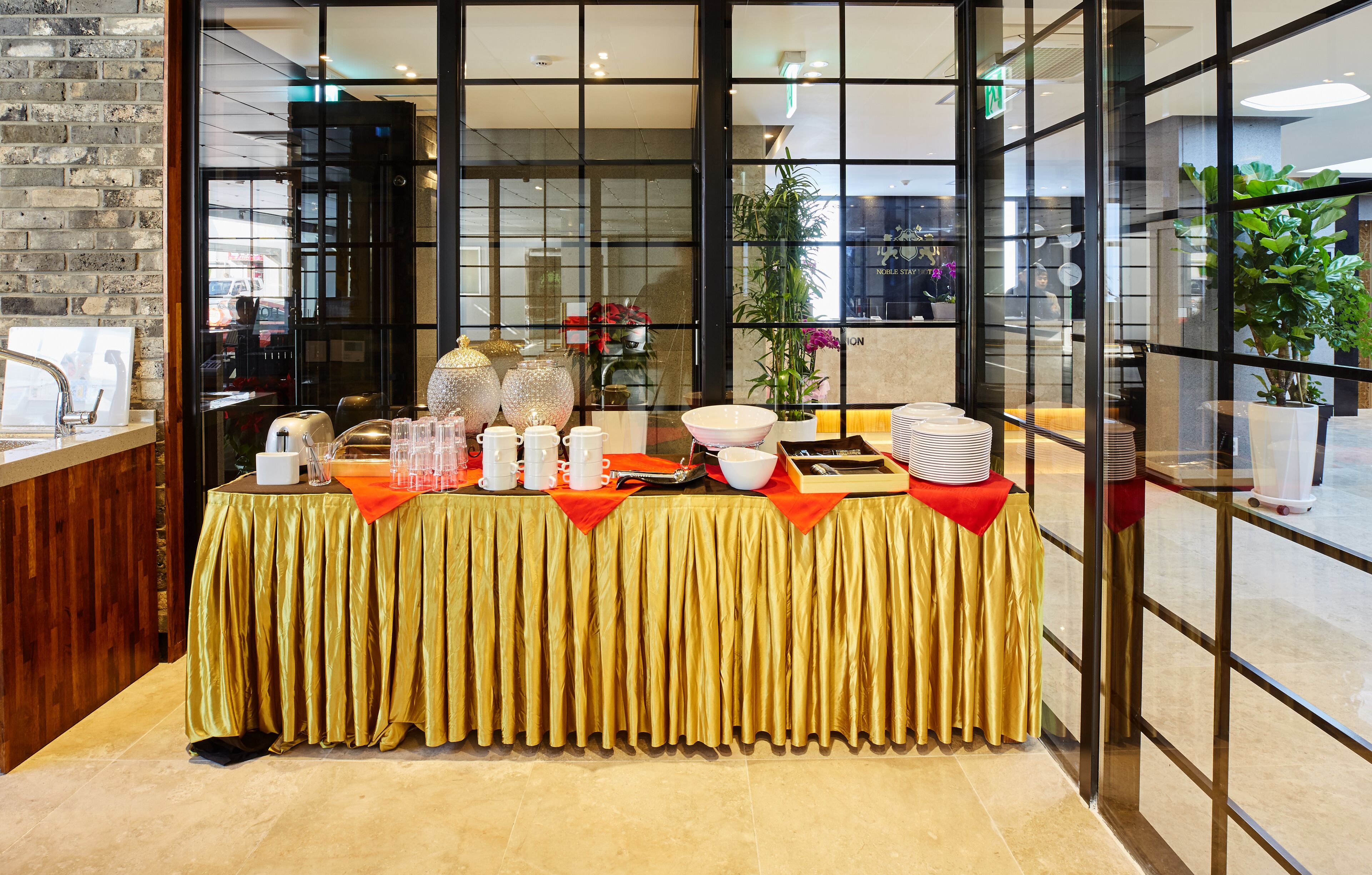 daily buffet breakfast (krw 10000 per person)
