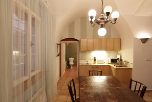 Microwave, dishwasher, coffee/tea maker, toaster - Large 1 bedroom apartment near Charles Bridge (Prague)